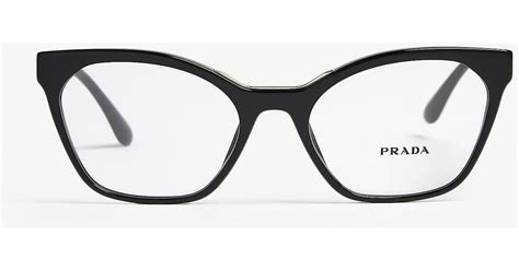 prada eyeglasses black|Prada black glasses frames.